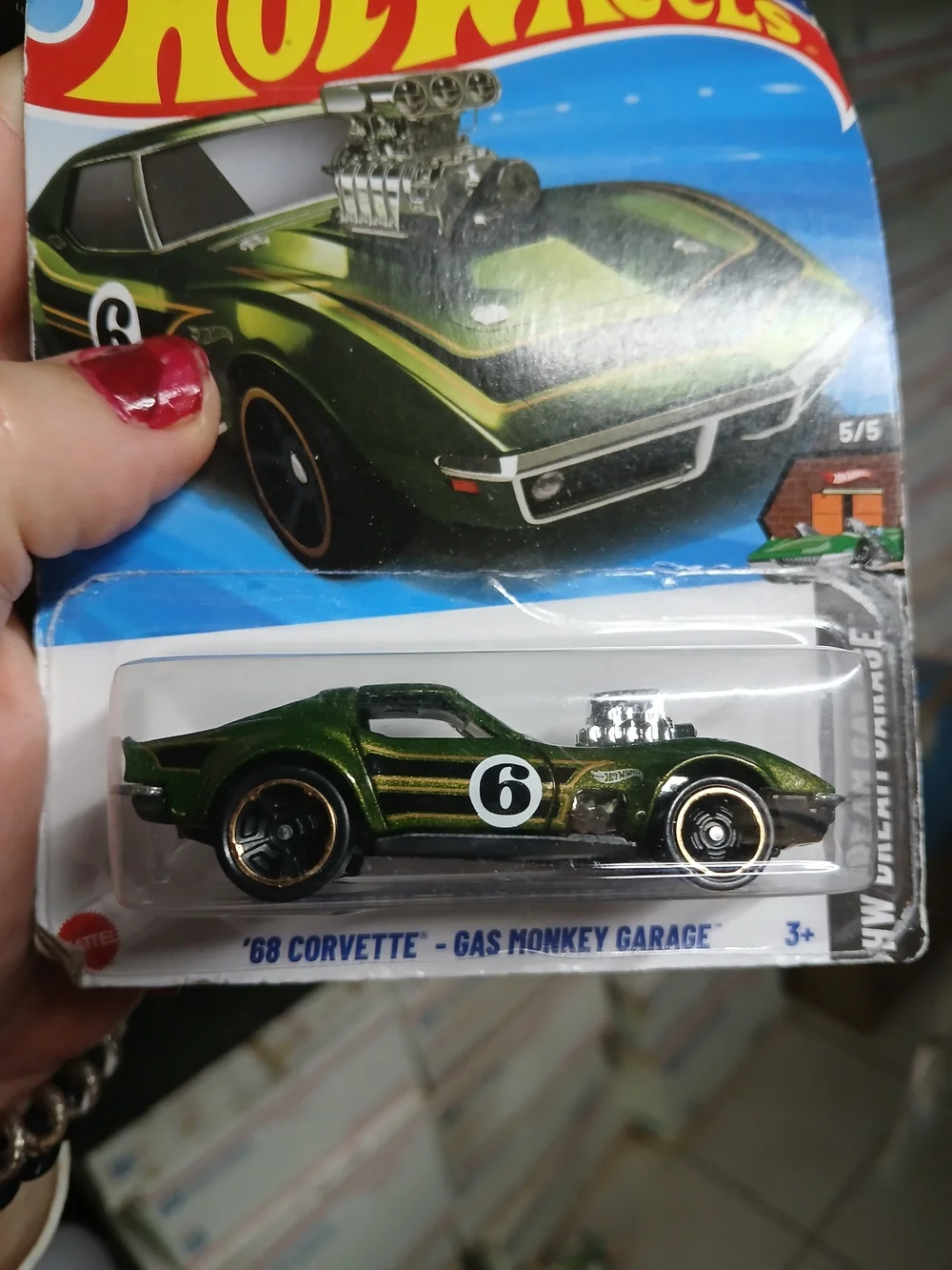 Hot Wheels ‘68 Corvette - Gas Monkey Garage from the 2025 HW Dream Garage series